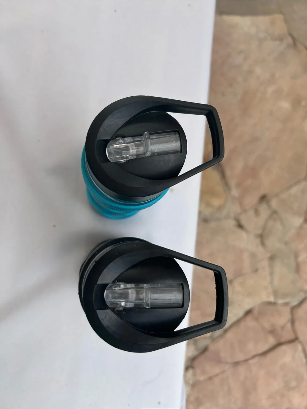 Drinkmate Glass Water Bottle with Silicone Sleeve - Set of 2 Blue & Black